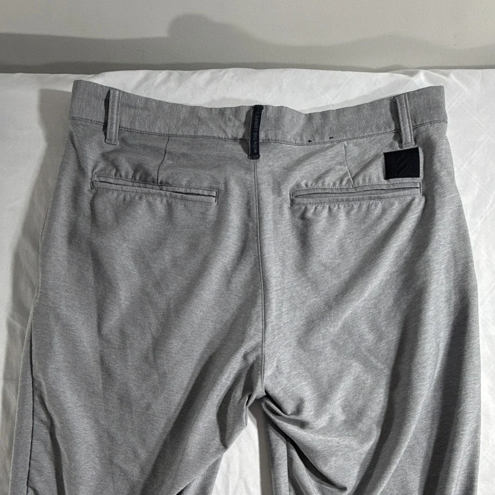 adidas Adicross Men's Gray Golf Pants 30x32 Flat Front Pockets